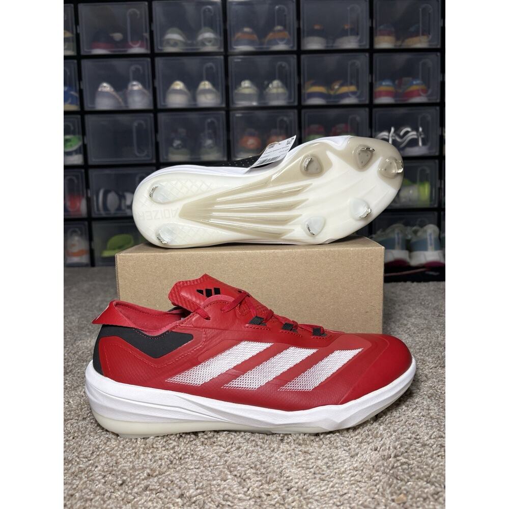 Adidas Adizero Impact Men’s Size 10.5 PE Huskers NCAA Red Baseball Cleats JR3048 - Picture 3 of 6